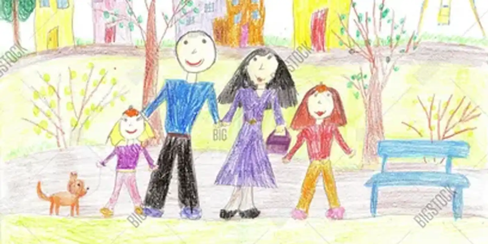 семейное фото с детьми